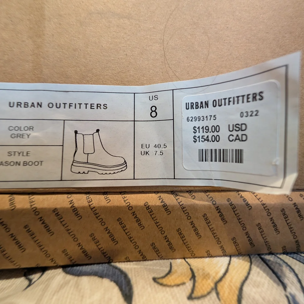 Urban Outfitters Mens Gray Mason Boots - Picture 4 of 6